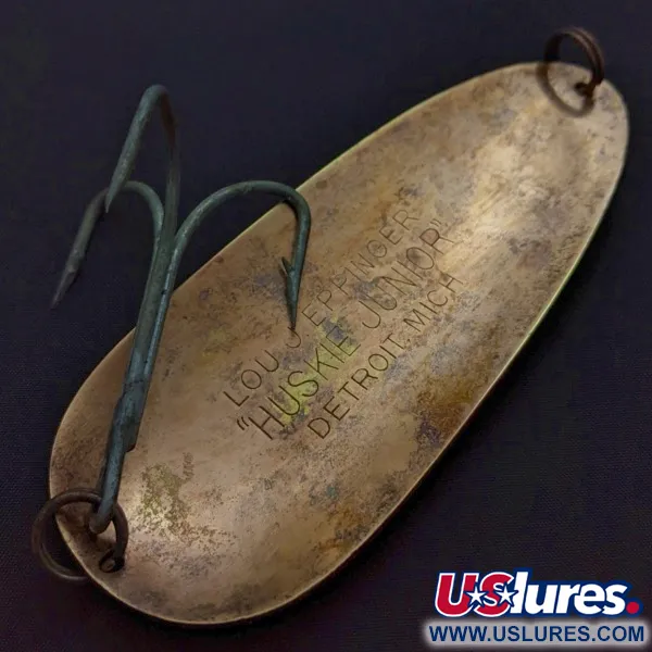 Eppinger Dardevle Huskie Junior Detroit (1950s), нікель/червоний, 58, блесна коливалка (колебалка) #24338