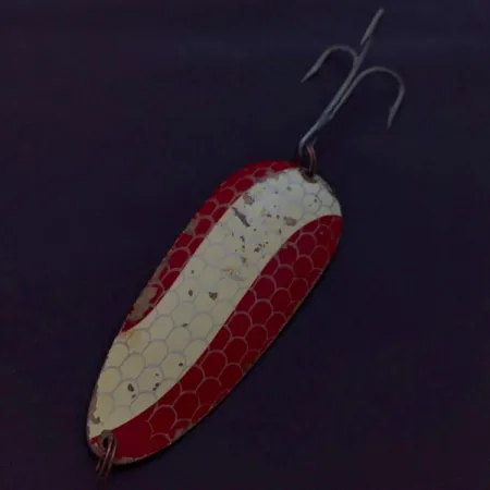 Eppinger Dardevle Huskie Junior Detroit (1950s), нікель/червоний, 58, блесна коливалка (колебалка) #24338