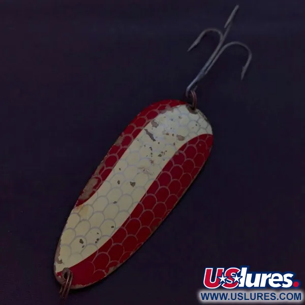 Eppinger Dardevle Huskie Junior Detroit (1950s), нікель/червоний, 58, блесна коливалка (колебалка) #24338