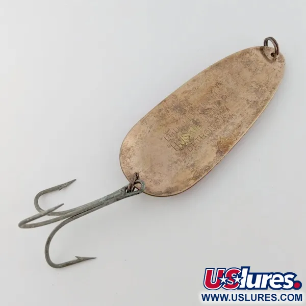 Eppinger Dardevle Huskie Junior Detroit (1950s), нікель/червоний, 58, блесна коливалка (колебалка) #24338