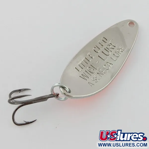  Seneca Little Cleo UV, нікель/помаранчевий/білий, 7, блесна коливалка (колебалка) #24351