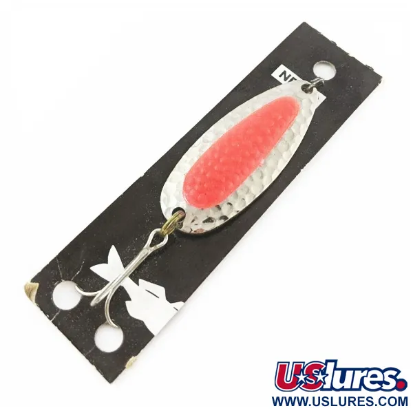  Nebco Pixee, нікель/помаранчевий UV - світиться в ультрафіолеті, 14, блесна коливалка (колебалка) #24352