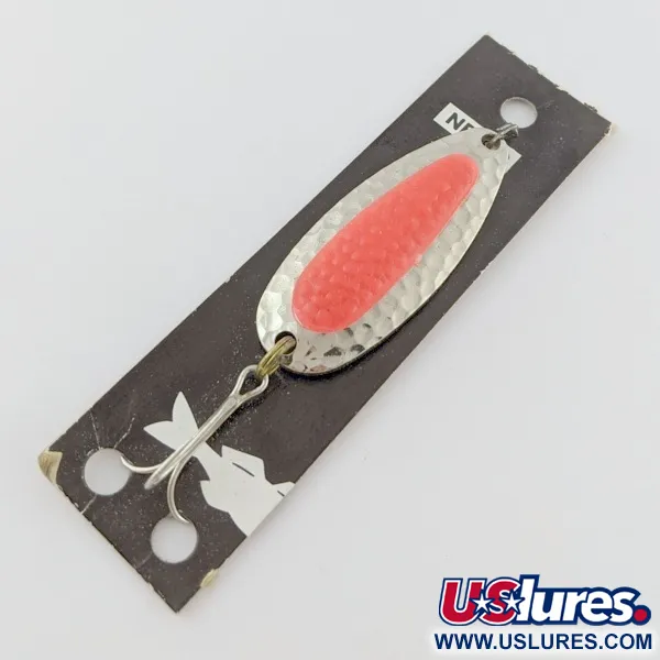  Nebco Pixee, нікель/помаранчевий UV - світиться в ультрафіолеті, 14, блесна коливалка (колебалка) #24352