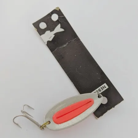 Nebco Pixee, нікель/помаранчевий UV - світиться в ультрафіолеті, 14, блесна коливалка (колебалка) #24352