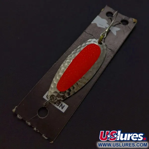  Nebco Pixee, нікель/помаранчевий UV - світиться в ультрафіолеті, 14, блесна коливалка (колебалка) #24352