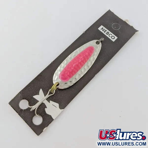  Nebco Pixee, нікель/червоний UV - світиться в ультрафіолеті, 7, блесна коливалка (колебалка) #24353