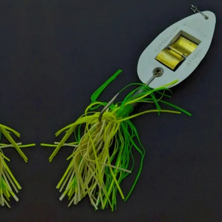 Незачіпляйка Norman Weedwalker, білий/жовтий/зелений, 19, блесна коливалка (колебалка) #24354