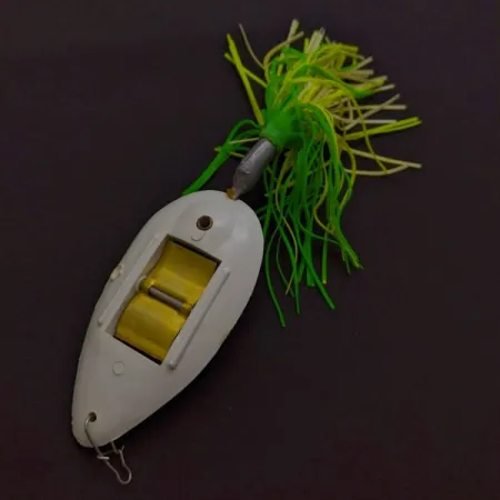 Незачіпляйка Norman Weedwalker, білий/жовтий/зелений, 19, блесна коливалка (колебалка) #24354