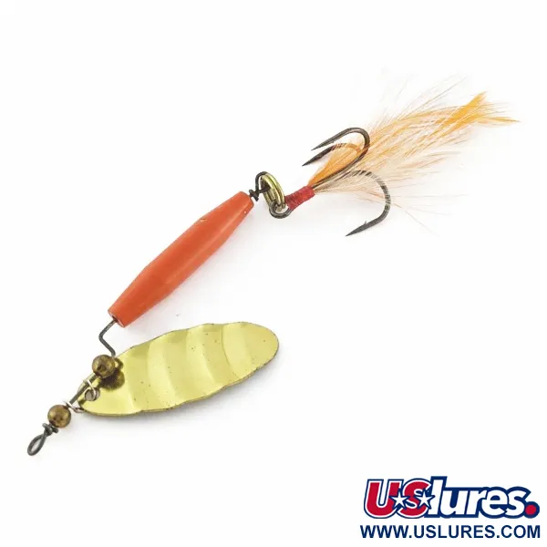  Worth #301, червоний/чорний/золото, 9, блешня оберталка (вертушка) #24357