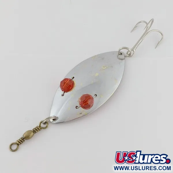  Hofschneider Red Eye Wiggler, срібло/латунь/червоні очі, 25, блесна коливалка (колебалка) #24361