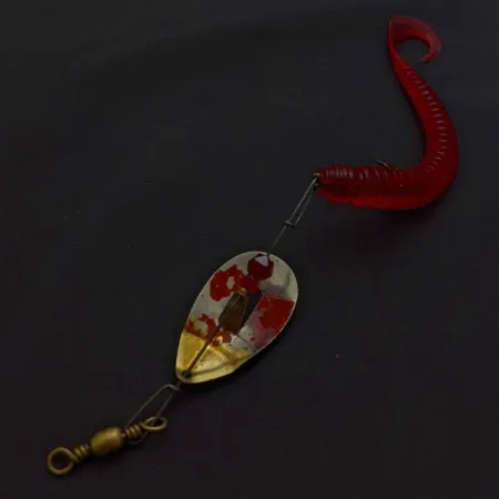 Pflueger June Bug №6, нікель/червоний, 7, блешня оберталка (вертушка) #24396