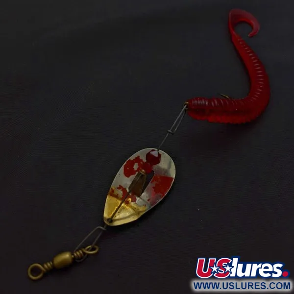 Pflueger June Bug №6, нікель/червоний, 7, блешня оберталка (вертушка) #24396