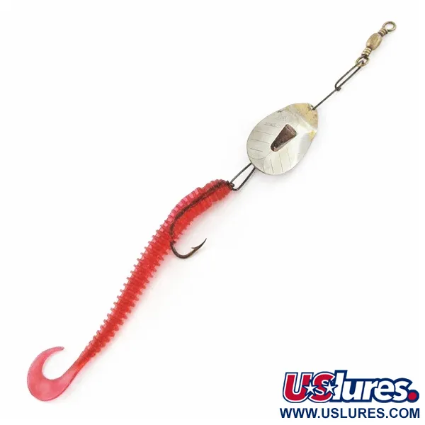 Pflueger June Bug №6, нікель/червоний, 7, блешня оберталка (вертушка) #24396