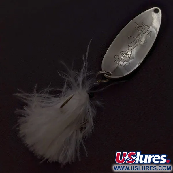 Seneca Little Cleo (Hula Girl), нікель/червоний, 14, блесна коливалка (колебалка) #24403