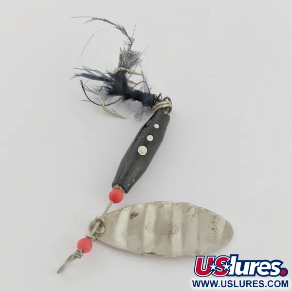 Dolphin Marble Spinner (Japan), нікель/чорний, 7, блешня оберталка (вертушка) #24421