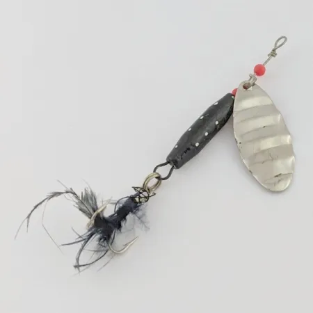 Dolphin Marble Spinner (Japan), нікель/чорний, 7, блешня оберталка (вертушка) #24421