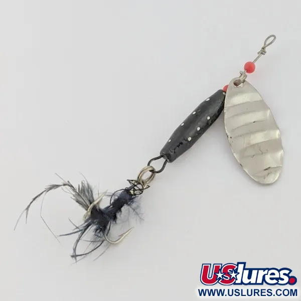 Dolphin Marble Spinner (Japan), нікель/чорний, 7, блешня оберталка (вертушка) #24421