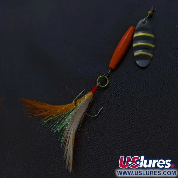 Worth #301 Вертушка, Червоний Чорний Золотий, Трійник з пір'ям, #24436