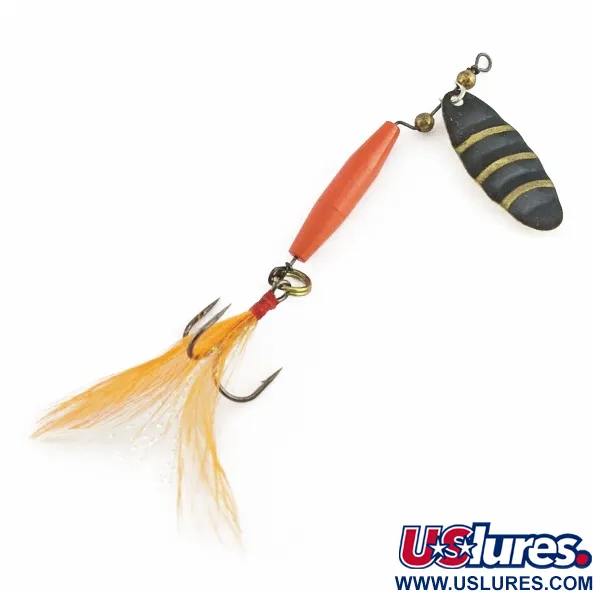 Worth #301 Вертушка, Червоний Чорний Золотий, Трійник з пір'ям, #24436