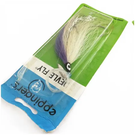 Eppinger Devle Fly оснастка, Нікель Білий Фіолет, Bucktail, #24438