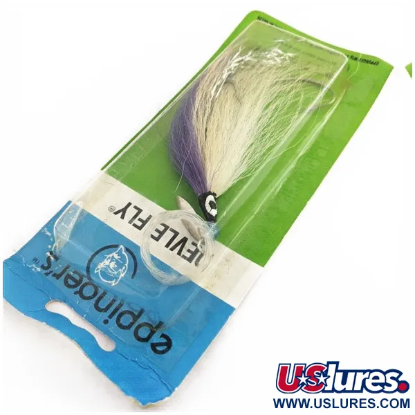 Eppinger Devle Fly оснастка, Нікель Білий Фіолет, Bucktail, #24438