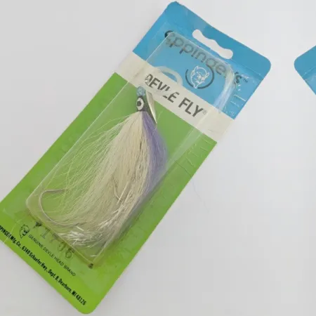 Eppinger Devle Fly оснастка, Нікель Білий Фіолет, Bucktail, #24438