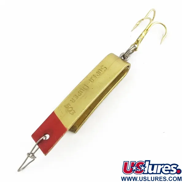 Luhr Jensen Super-Duper 503 Блешня, Gold/Red, 4.3г, U-подібна, #24454