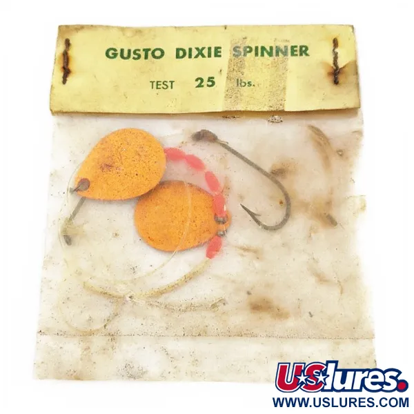 Gusto Dixie Spinner Вертушка, Помаранчева, 2г, Дві пелюстки, #24485