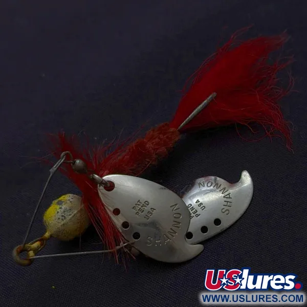 Jamison Shannon Twin Spinner, нікель/червоний, 10 г, #24491