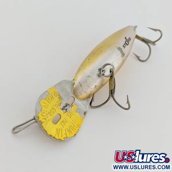 Storm Hot'N'Tot Thin Fin Воблер, Gold, 6.5 г, Металева лопать, #24493