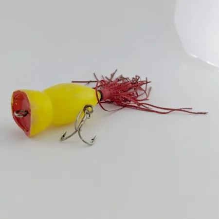 Atlantic Lures Paradise Popper Поппер, Yellow, 10г, Rubber Skirt, #24494