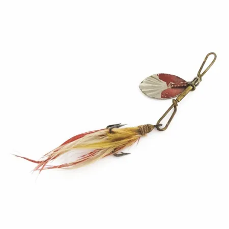 G.M. Skinner 1 Блешня обертова, нікель/червоний, 3.5 г, рифлена, #24500