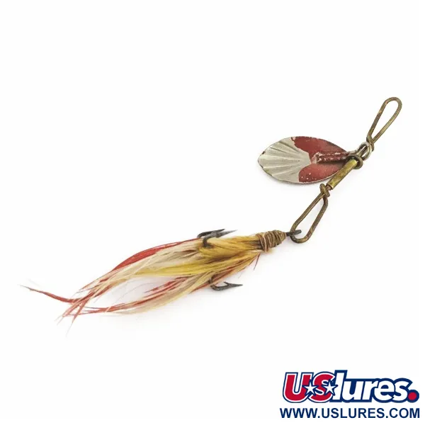 G.M. Skinner 1 Блешня обертова, нікель/червоний, 3.5 г, рифлена, #24500