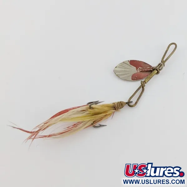 G.M. Skinner 1 Блешня обертова, нікель/червоний, 3.5 г, рифлена, #24500