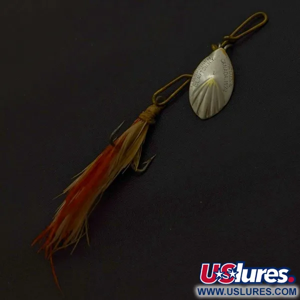 G.M. Skinner 1 Блешня обертова, нікель/червоний, 3.5 г, рифлена, #24500