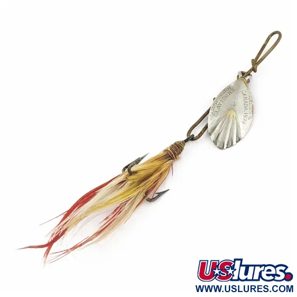 G.M. Skinner 1 Блешня обертова, нікель/червоний, 3.5 г, рифлена, #24500