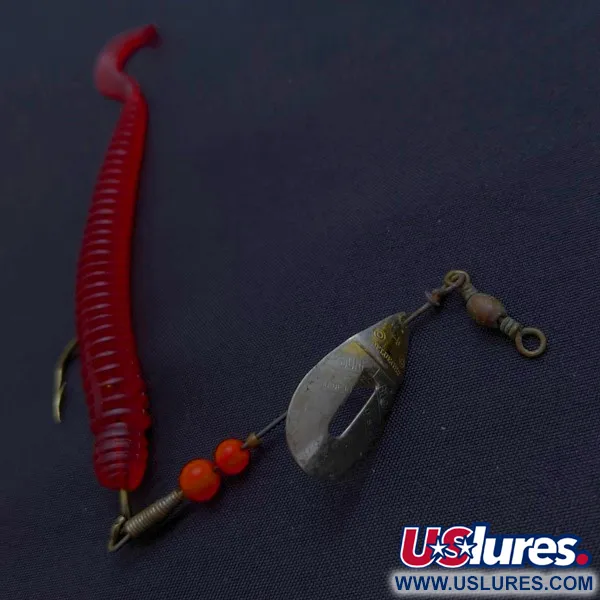 Pflueger June Bug №4 Спінер, Червоний/Нікель, 6 г, Вигнута вісь, #24501