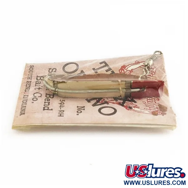 South Bend Trix-Oreno 594 Нахлистова приманка, Срібло/Червоний, 2 г, #24506