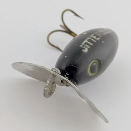 Arbogast Jitterbug Поверхневий воблер, Чорний, 4 г, Металева лопать, #24507