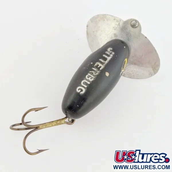 Arbogast Jitterbug Поверхневий воблер, Чорний, 4 г, Металева лопать, #24507