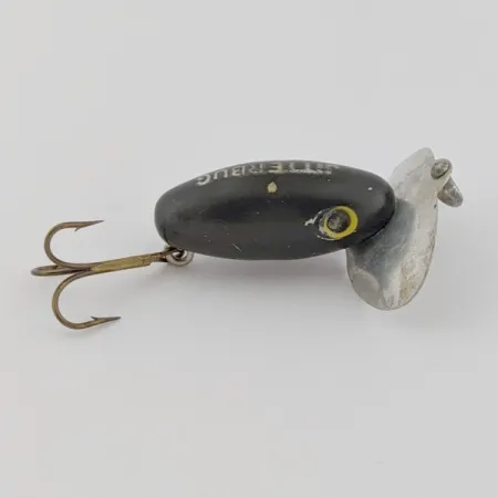 Arbogast Jitterbug Поверхневий воблер, Чорний, 4 г, Металева лопать, #24507