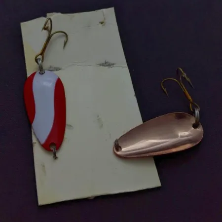 Glen Evans Spoon Блешня, червоний/білий/мідь, 6 г, набір 2 шт, #24601