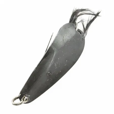 Блешня Weezel Rex Spoon, чорна, 12г, незачіпляйка з пір'ям, #24674