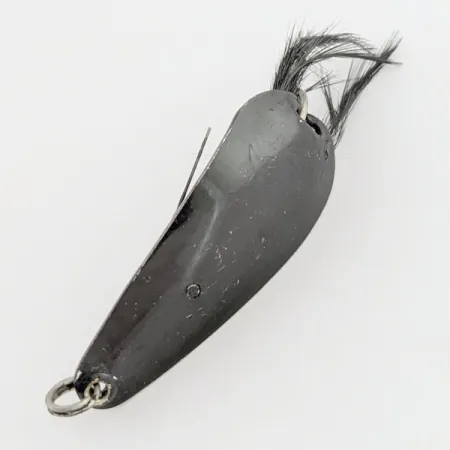 Блешня Weezel Rex Spoon, чорна, 12г, незачіпляйка з пір'ям, #24674