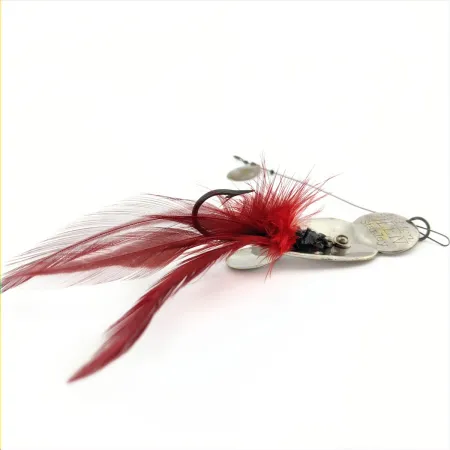 Heddon Queen Stanley Спінербейт, Нікель, 14 г, Червоне Пір'я, #24741