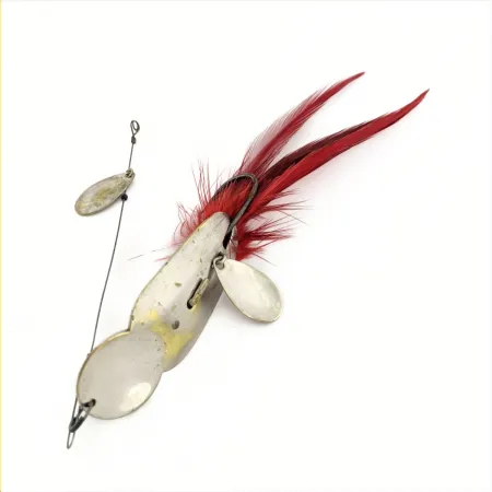 Heddon Queen Stanley Спінербейт, Нікель, 14 г, Червоне Пір'я, #24741