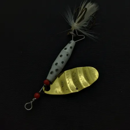 Abu Spinnaren Reflex, золотий, 7 г, оперений трійник, #24756