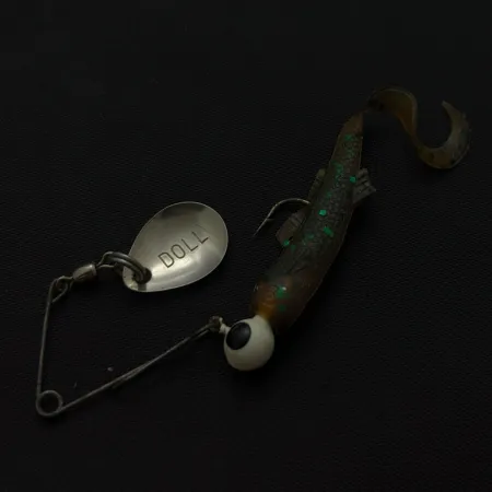 Doll Spinnerbait Спінербейт, нікель/білий, 4г, твістер, #24767