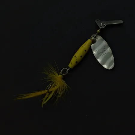 Mar-Lynn Tri-D Spinner, Нікель/Жовтий, 1/4 oz (7 g), Tri-D blades, #24786
