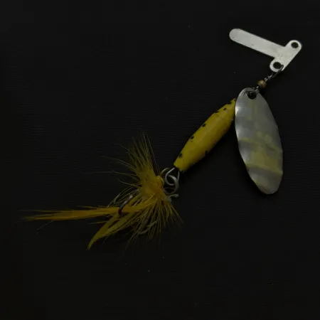 Mar-Lynn Tri-D Spinner, Нікель/Жовтий, 1/4 oz (7 g), Tri-D blades, #24786